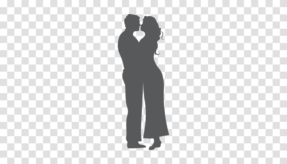 Happy Couple Silhouette, Person, Human, Hand, Standing Transparent Png