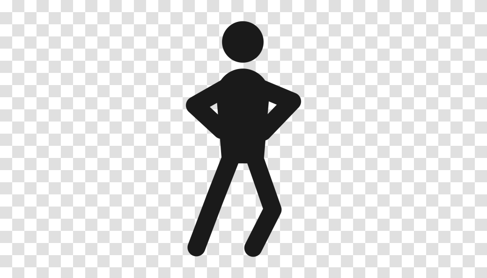 Happy Dance Icon Human Behaviour Man Happy Fun Dance Icon Free, Silhouette, Hand, Standing Transparent Png