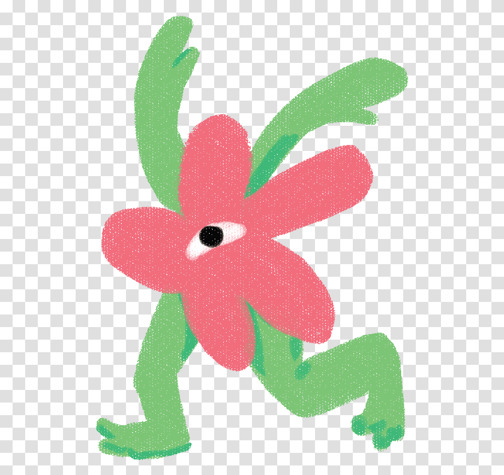 Happy Dancing Flower Dot, Leaf, Plant, Petal, Blossom Transparent Png