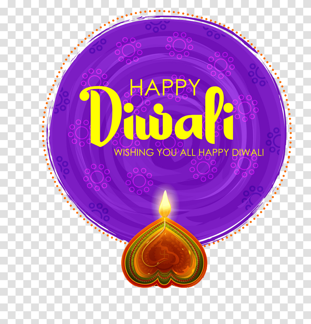 Happy Deepavali 2018 Free Circle, Diwali, Lighting, Purple Transparent Png