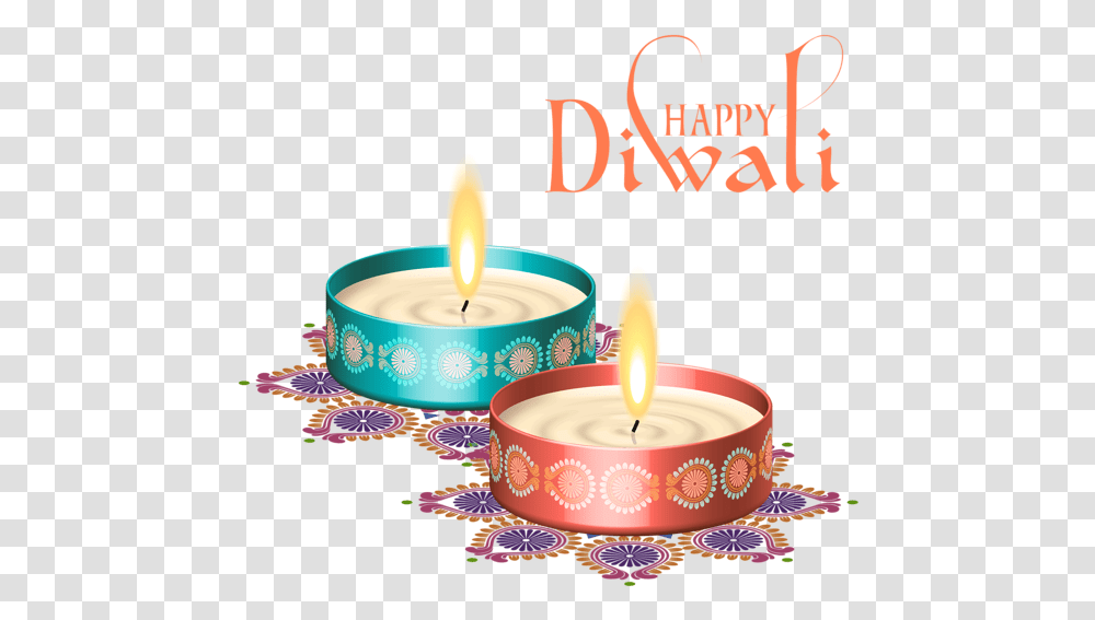 Happy Diwali, Candle, Birthday Cake, Dessert, Food Transparent Png