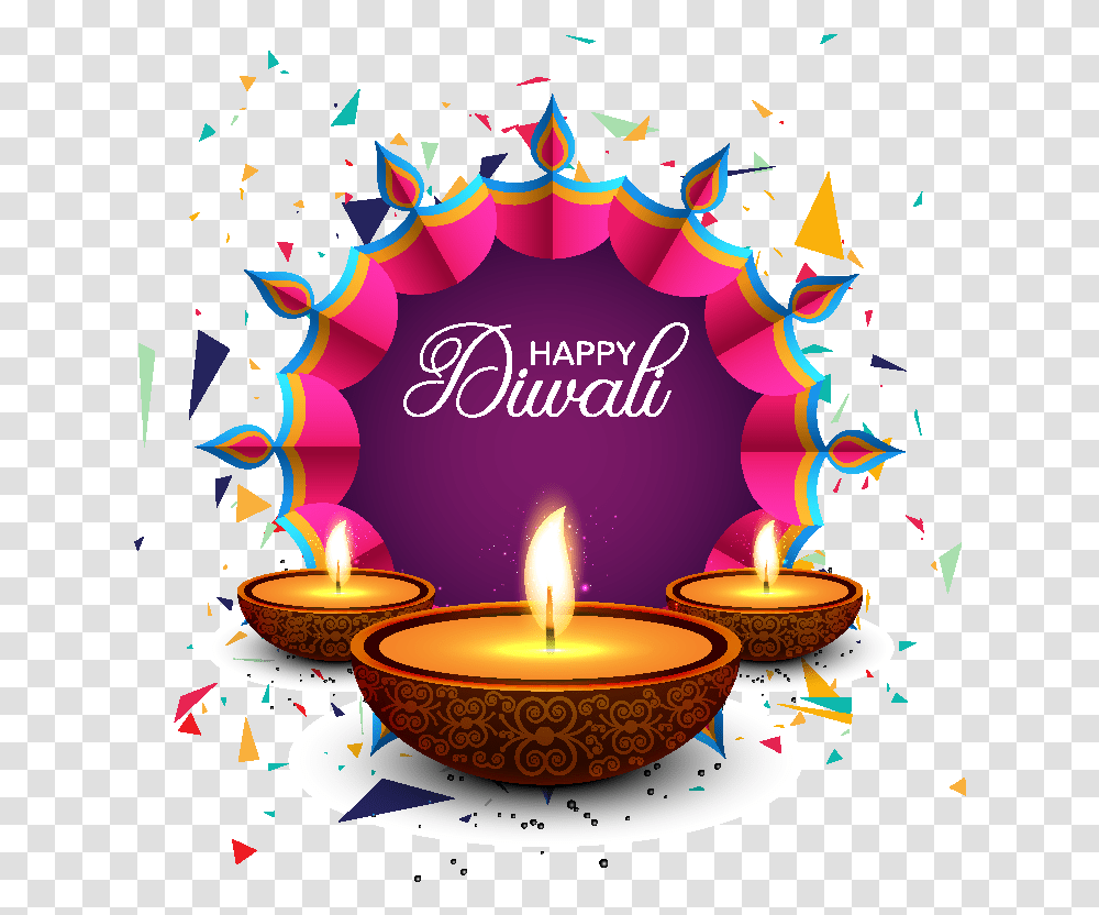 Happy Diwali Vector Background Download Happy Diwali Greetings, Paper, Confetti Transparent Png