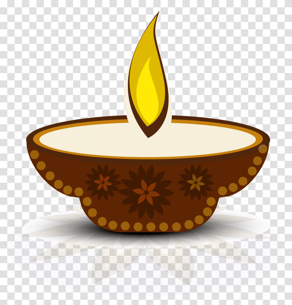 Happy Diwali Vector, Candle, Fire, Bowl, Flame Transparent Png