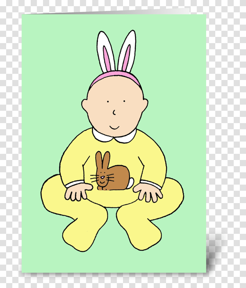 Happy Easter Baby In Bunny Ears Animated Happy 1st Easter Grandson, Room, Indoors, Bathroom, Toilet Transparent Png