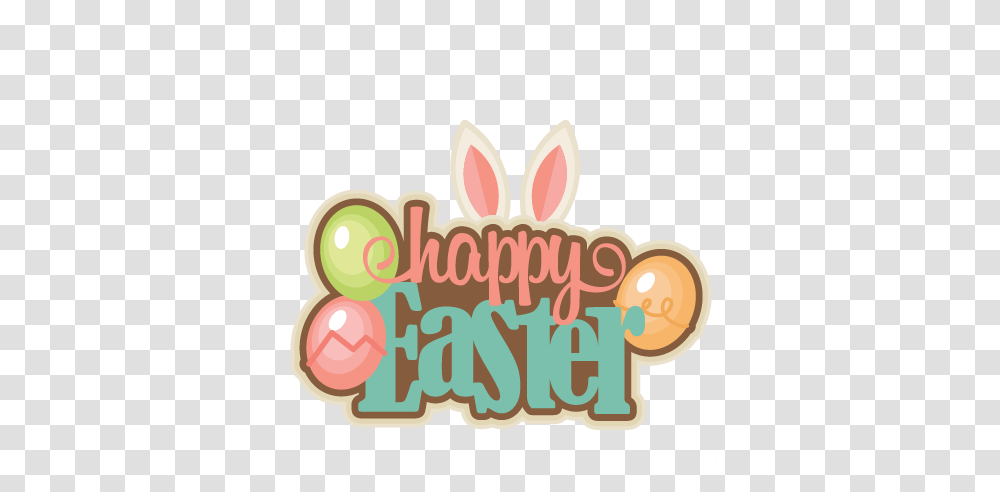 Happy Easter Background & Clipart Free Happy Easter Clipart, Label, Text, Sticker, Crowd Transparent Png