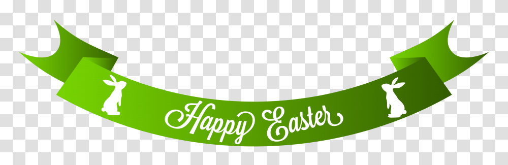 Happy Easter Banner Clip Art Merry Christmas And Happy New Year, Green, Plant, Label Transparent Png