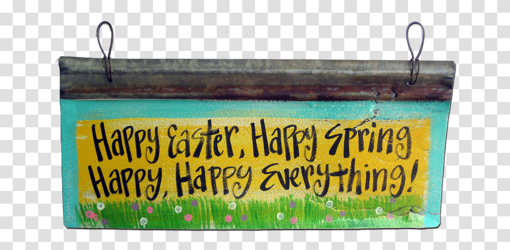 Happy Easter Blackwater Folk Art Grass, Text, Handwriting, Word, Alphabet Transparent Png