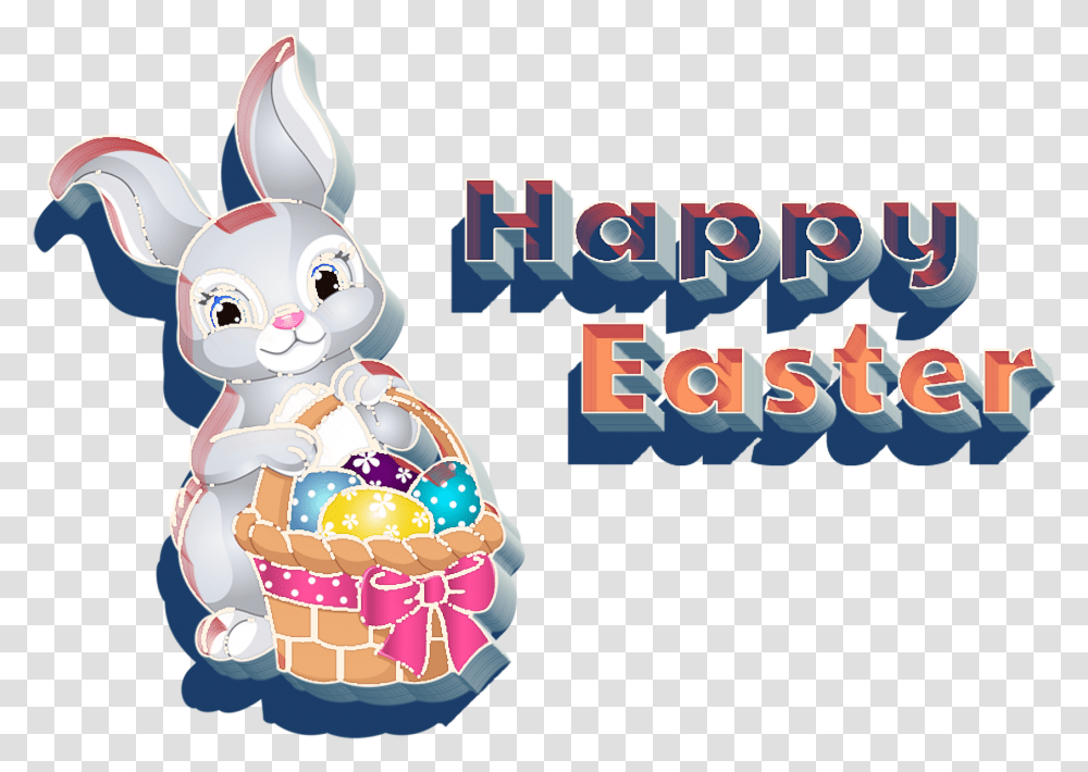 Happy Easter Bunny 3d Happy Easter 3d, Food, Art, Graphics, Sphere Transparent Png