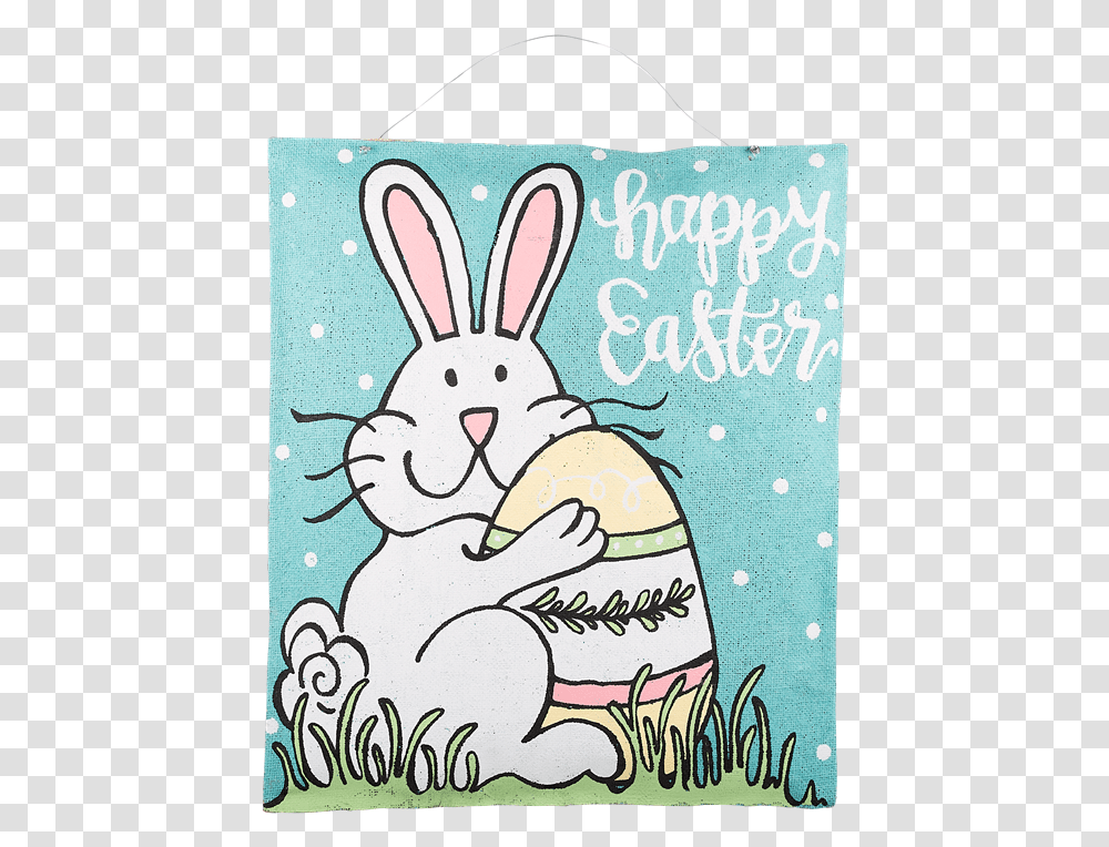 Happy Easter Bunny Burlee Cartoon, Poster, Advertisement, Animal, Mammal Transparent Png