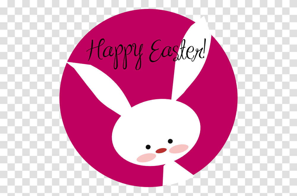 Happy Easter Bunny Clip Art, Label Transparent Png