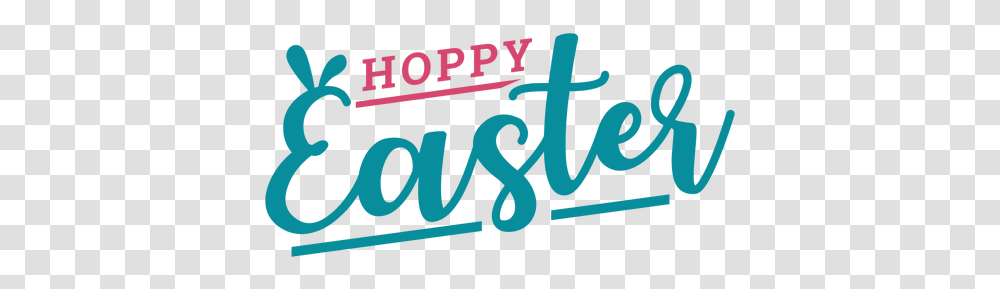 Happy Easter Bunny Ears Lettering Happy Easter, Word, Alphabet, Text, Label Transparent Png