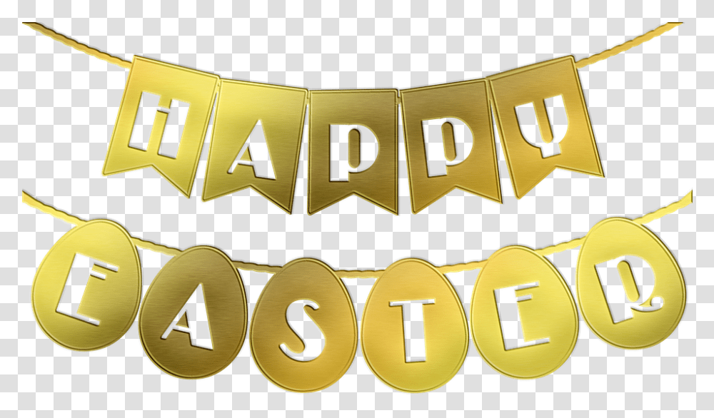 Happy Easter Bunting Frame Free Image On Pixabay Clip Art Hoppy Easter, Word, Text, Alphabet, Number Transparent Png
