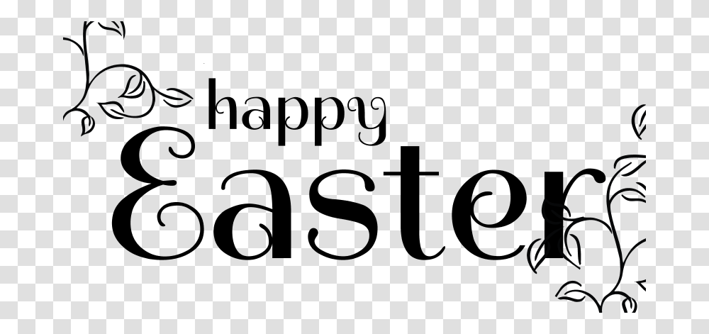 Happy Easter Calligraphy, Gray, World Of Warcraft Transparent Png