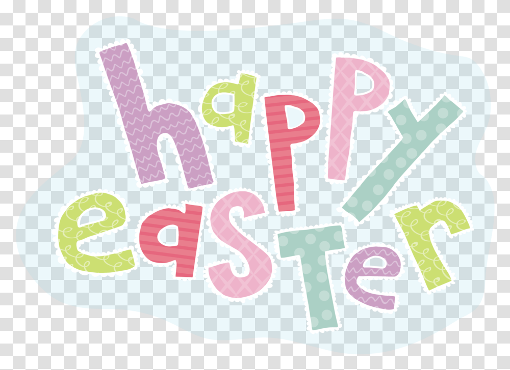 Happy Easter Clip Art Library Lilac, Text, Label, Alphabet, Purple Transparent Png
