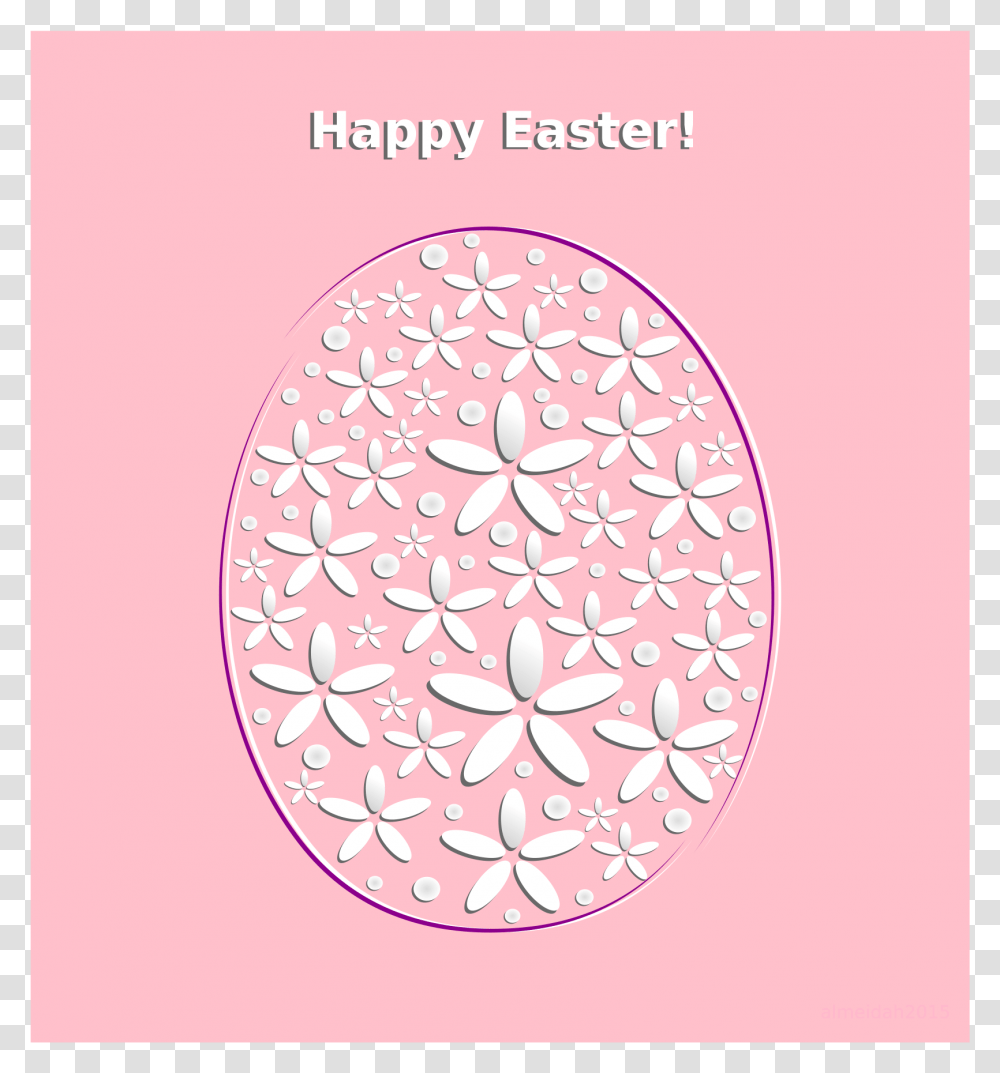 Happy Easter Clip Arts Circle, Plant, Flower, Floral Design, Pattern Transparent Png
