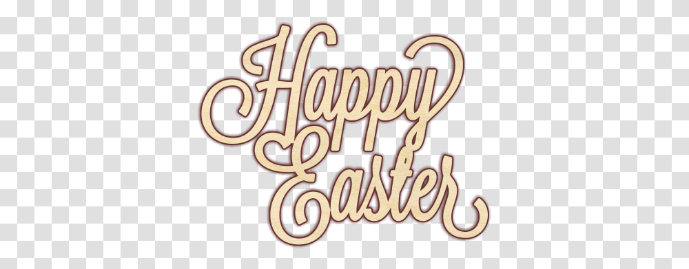 Happy Easter Curly Text Happy Easter Text, Alphabet, Word, Label, Calligraphy Transparent Png