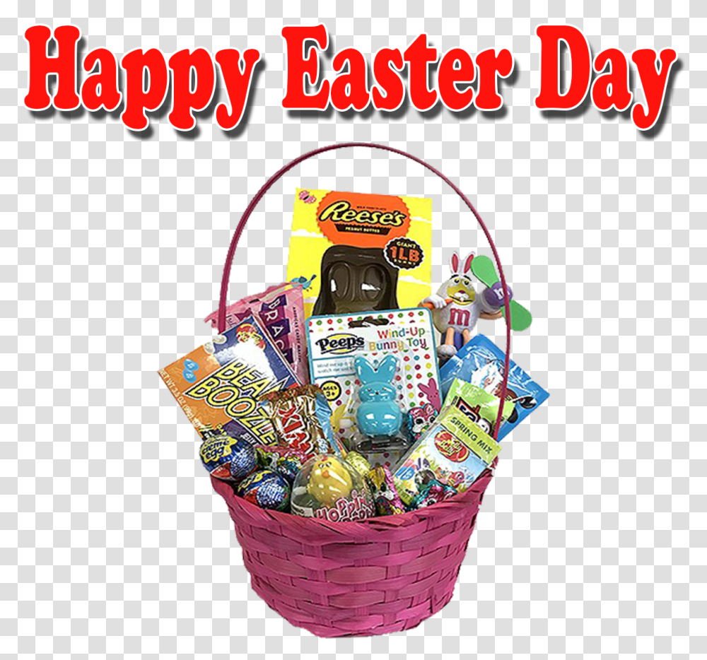 Happy Easter Day Background Mishloach Manot, Basket, Shopping Basket, Sweets, Food Transparent Png