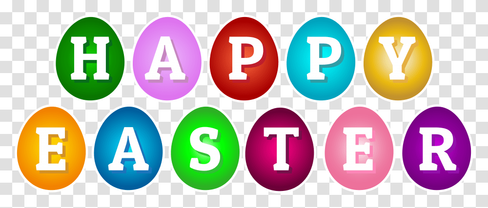 Happy Easter Egg Circle, Number, Symbol, Text, Word Transparent Png