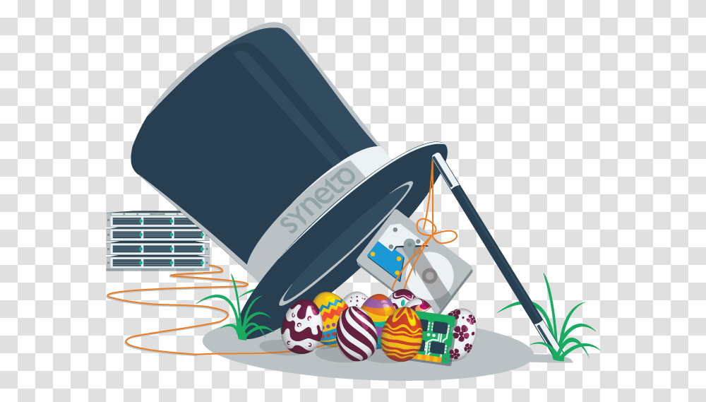 Happy Easter From The Syneto Team Illustration, Bucket, Tin, Cylinder Transparent Png