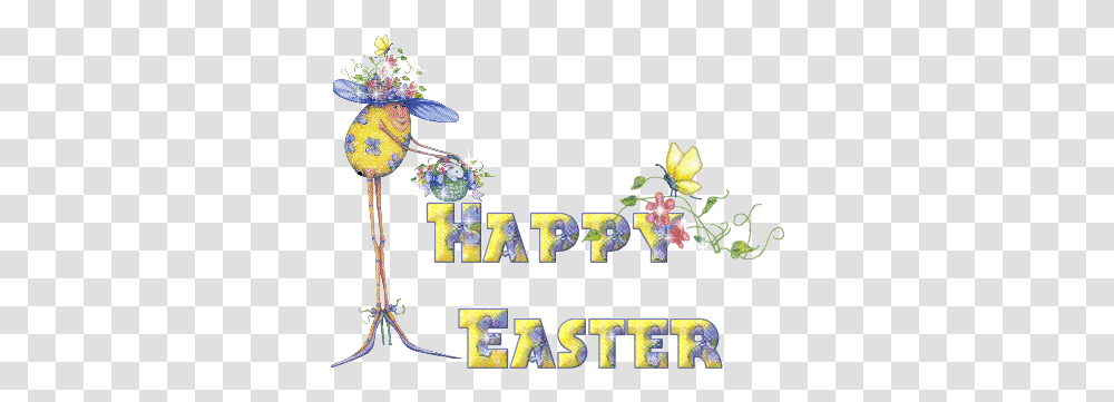 Happy Easter Gif Iris, Plant, Vase, Jar, Pottery Transparent Png