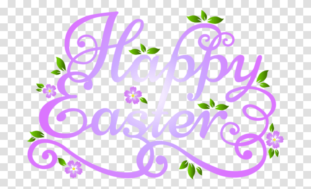 Happy Easter Purple, Alphabet, Handwriting, Calligraphy Transparent Png