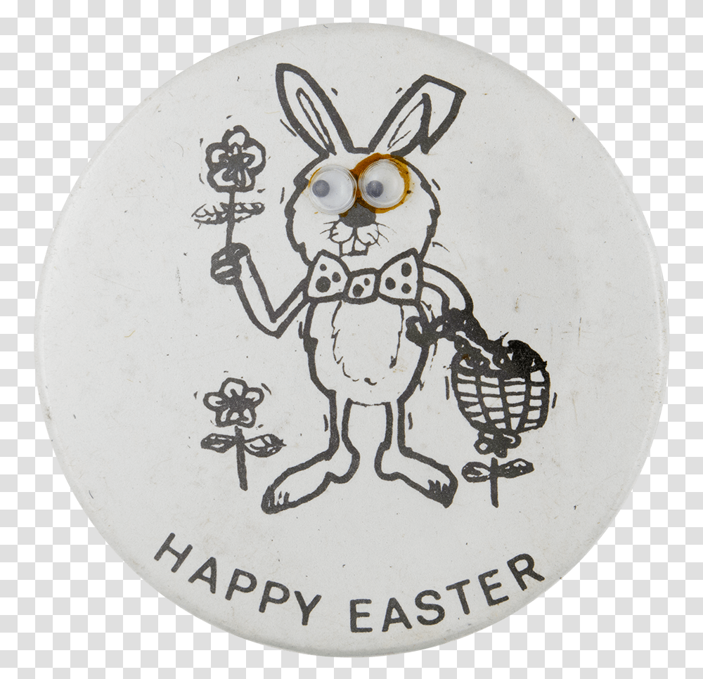 Happy Easter Rabbit Innovative Button Museum, Logo, Trademark, Badge Transparent Png