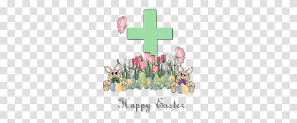 Happy Easter Religious Icons Images Greek Orthodox Happy Easter Religious Graphic, Cross, Symbol, Plant, Flower Transparent Png