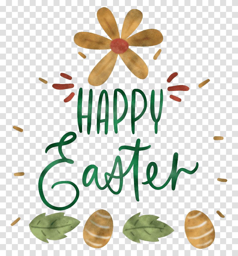 Happy Easter Text Free Download, Plant, Animal, Flower, Blossom Transparent Png