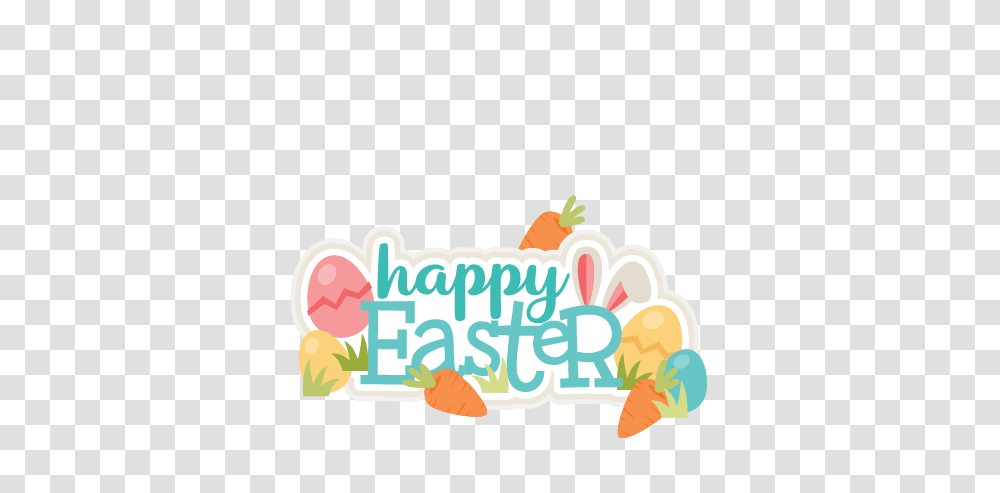 Happy Easter Title Svg Scrapbook Cut File Cute Clipart Files Happy Easter Miss Kate Cuttables, Text, Icing, Cream, Food Transparent Png