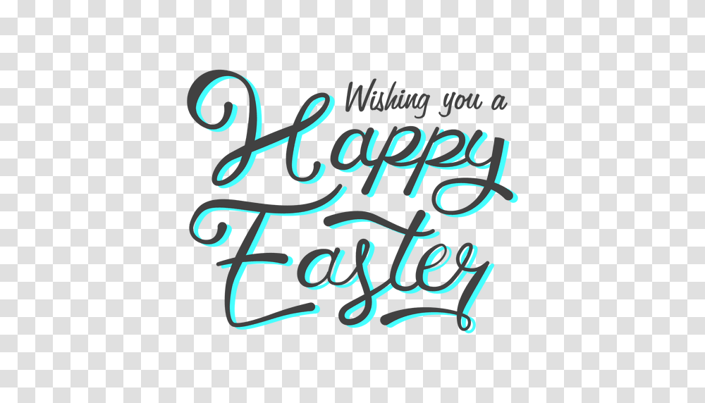 Happy Easter Wish Message, Calligraphy, Handwriting, Dynamite Transparent Png