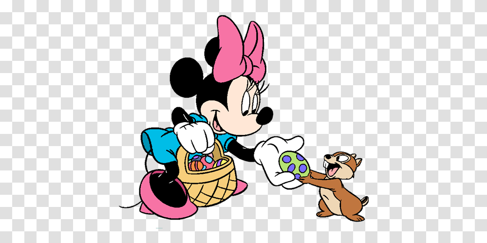 Happy Easter With Bunny Clipart Picture Minnie Mouse Easter Coloring Pages, Performer, Basket, Graphics, Hand Transparent Png