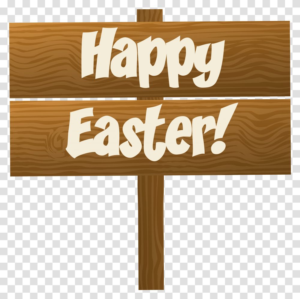 Happy Easter Wooden Sign Clip Art Image Happy Easter Sign Clipart, Outdoors, Nature, Housing Transparent Png