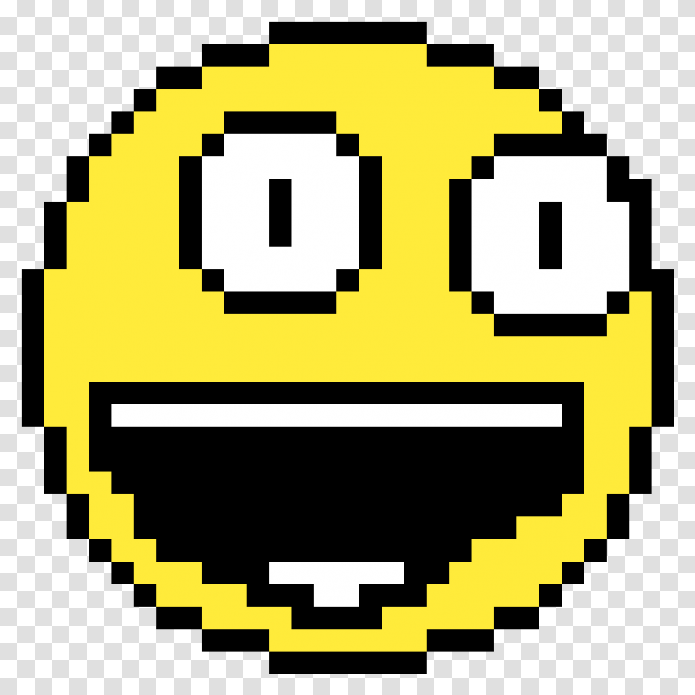 Happy Emoji By Littlefelpi Smile Pixel Art, Pac Man, First Aid Transparent Png