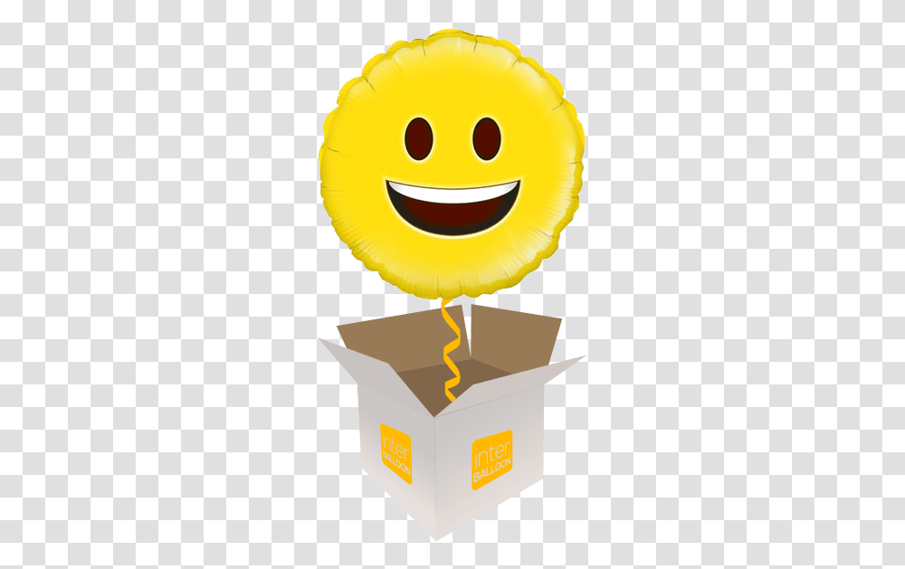 Happy Emoji Happy Emoji Birthday Balloon In A Box Free Day Emojis, Toy, Art, Pac Man, Graphics Transparent Png