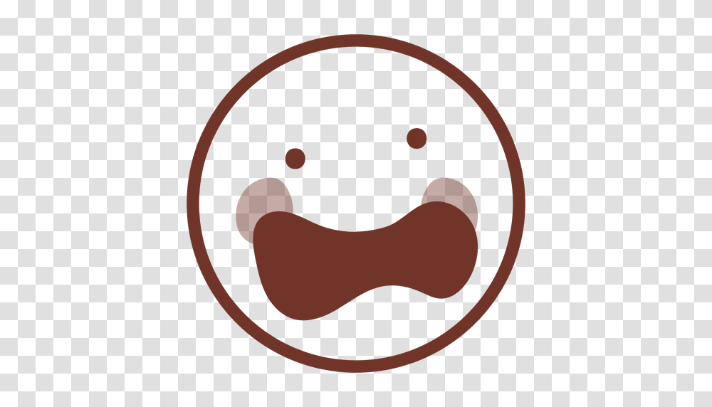 Happy Emoticon Flat Face, Label, Dish, Meal Transparent Png