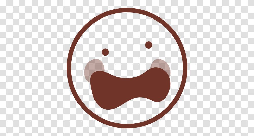 Happy Emoticon Flat Face & Svg Vector File Happy, Label, Text, Food, Mouth Transparent Png