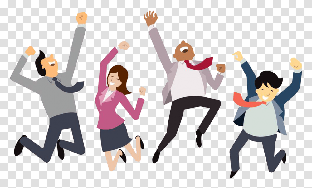 Happy Employees 9 Image Cartoon Happy People, Person, Juggling, Performer, Clothing Transparent Png