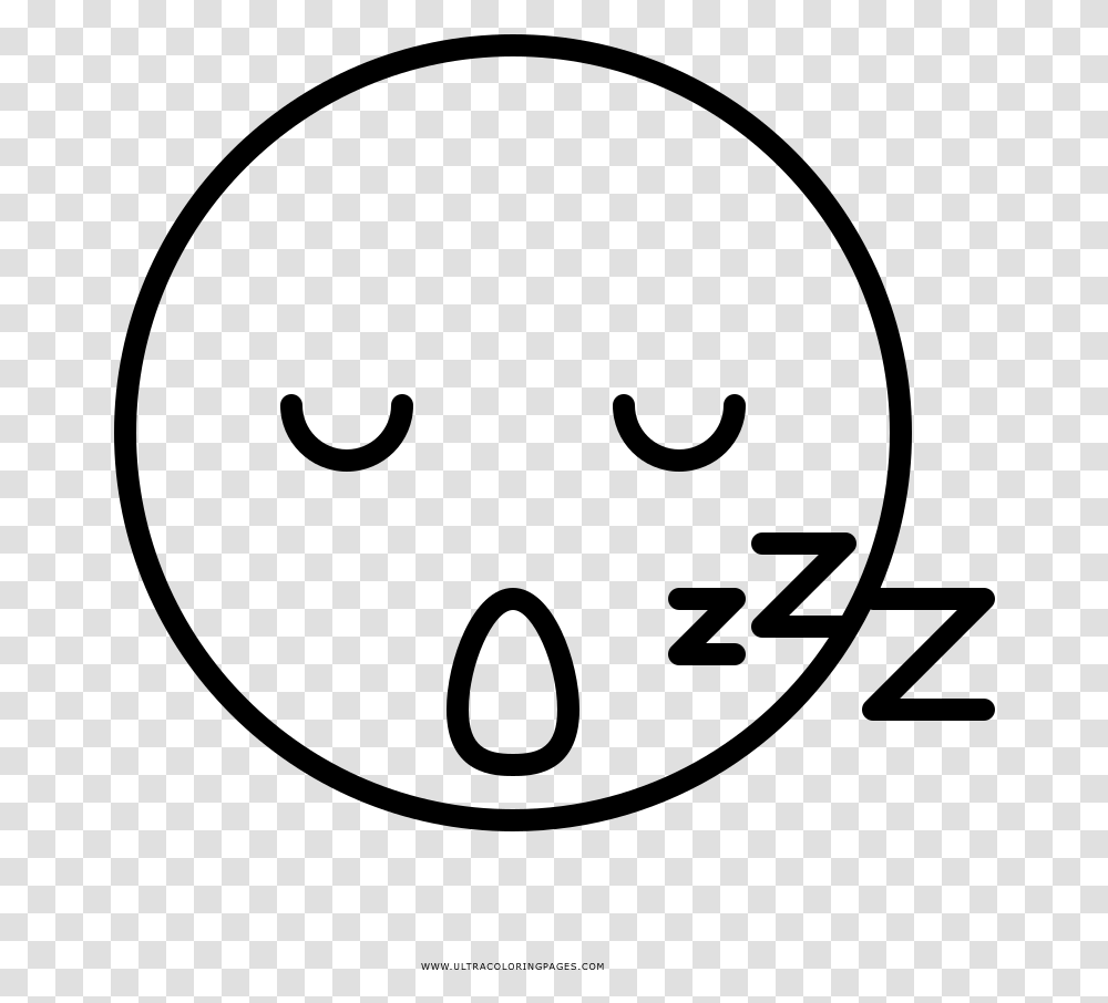Happy Face Drawing Sleepy Face To Color, Gray, World Of Warcraft, Halo Transparent Png
