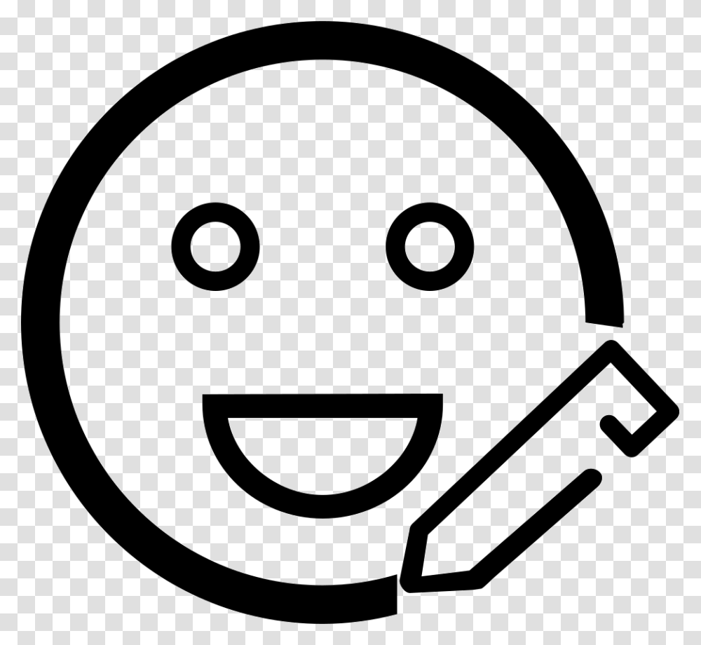 Happy Face Icon Smiley, Label, Stencil, Sticker Transparent Png