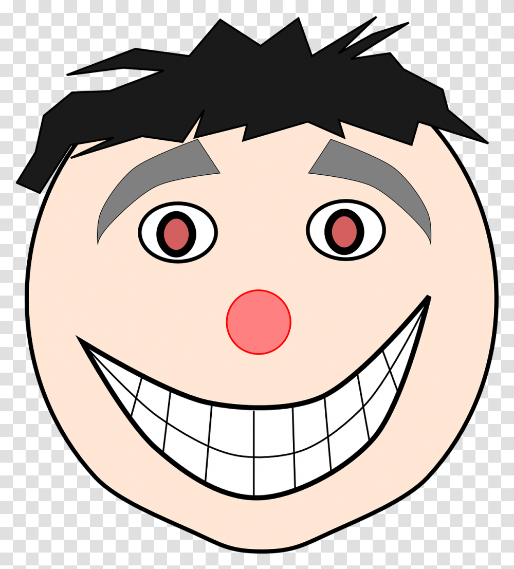 Happy Face Laughing Free Vector Graphic On Pixabay Happy Face Clipart, Toy, Plant, Graphics, Plush Transparent Png