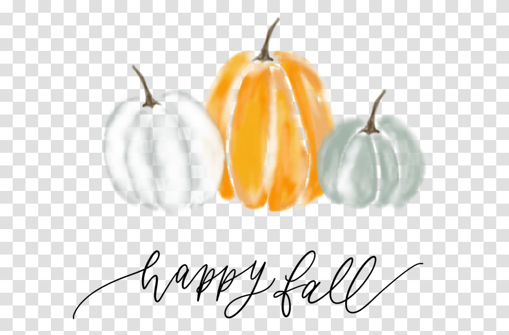 Happy Fall Clipart Happy Fall, Plant, Vegetable, Food, Pumpkin Transparent Png