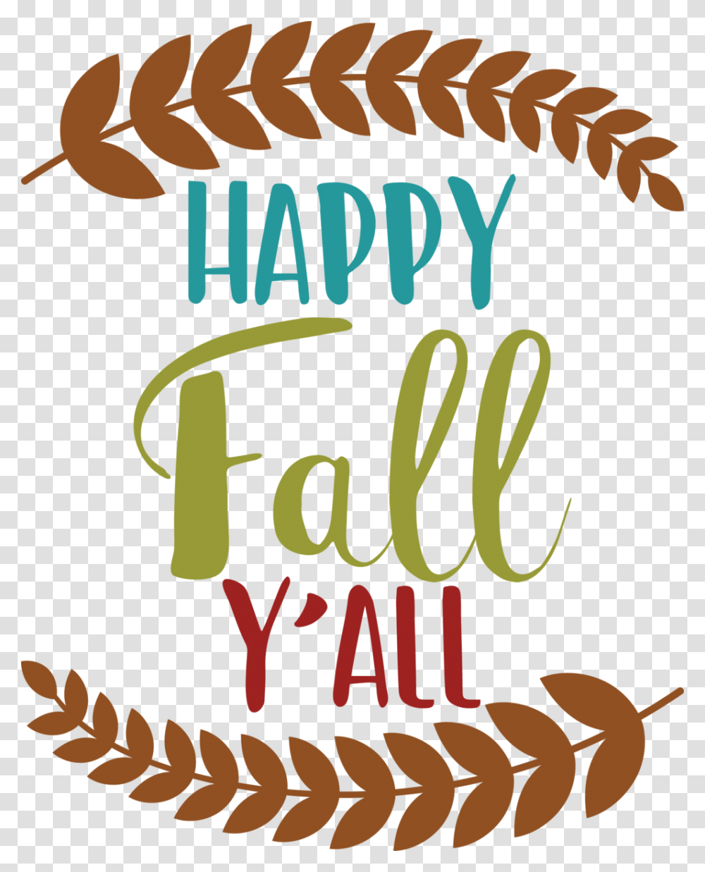 Happy Fall Y All Clipart Happy Fall Clipart, Word, Label, Alphabet Transparent Png