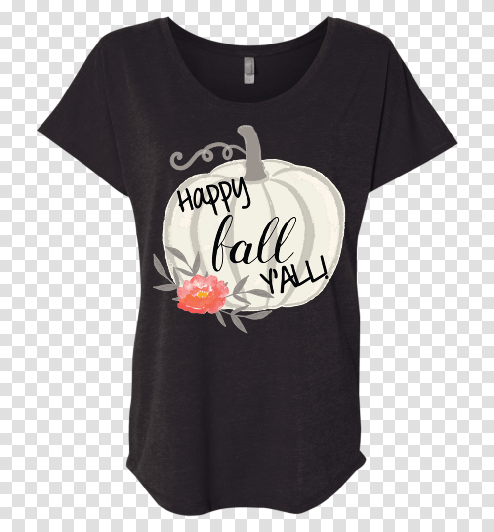 Happy Fall Y All Watercolor Pumpkin Flowy Dolman Sleeve Red Marilyn Manson T Shirt, Apparel, T-Shirt, Plant Transparent Png