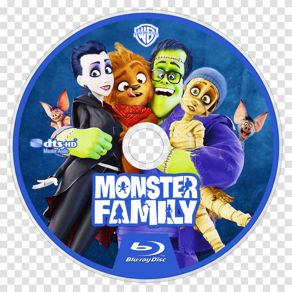 Happy Family Bluray Disc Image Monster Family Blu Ray, Disk, Dvd, Person, Human Transparent Png
