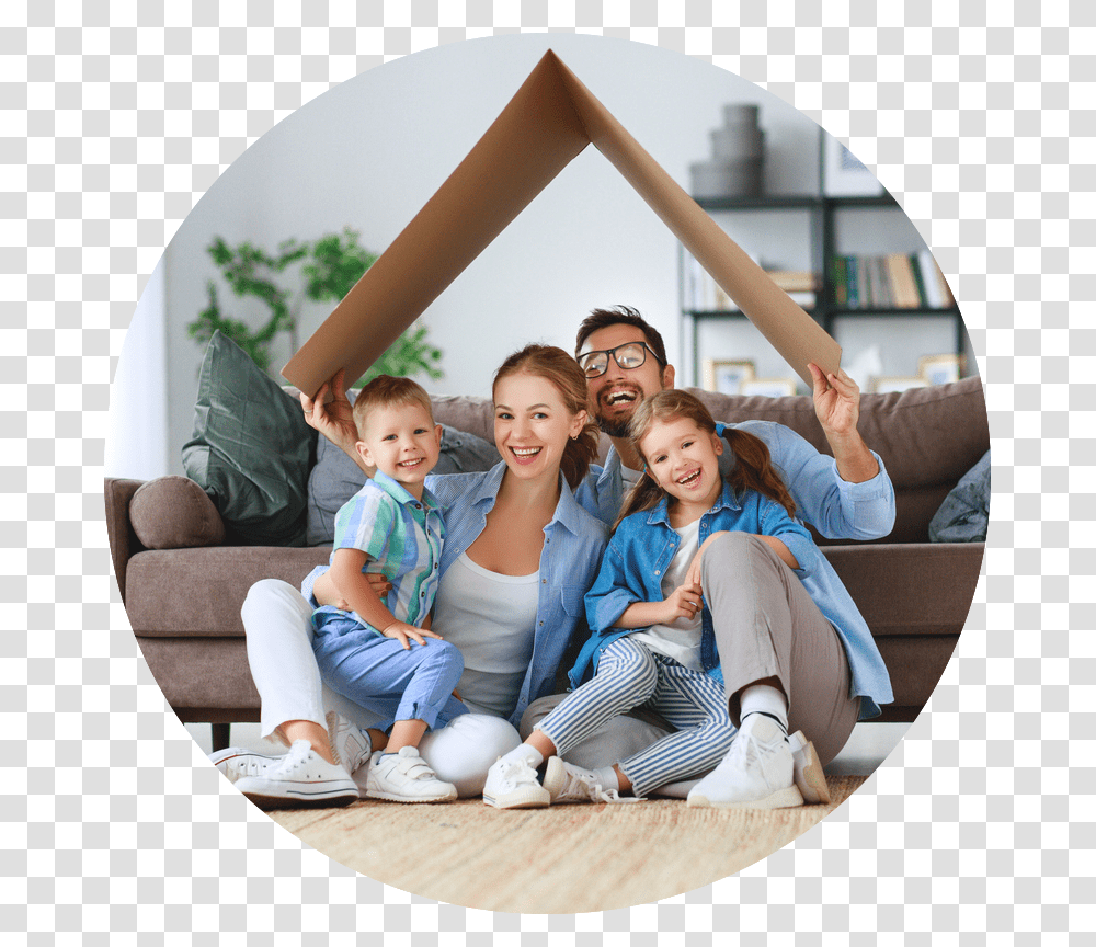 Happy Family Circle Happy Family House, Person, Human, People, Shoe Transparent Png