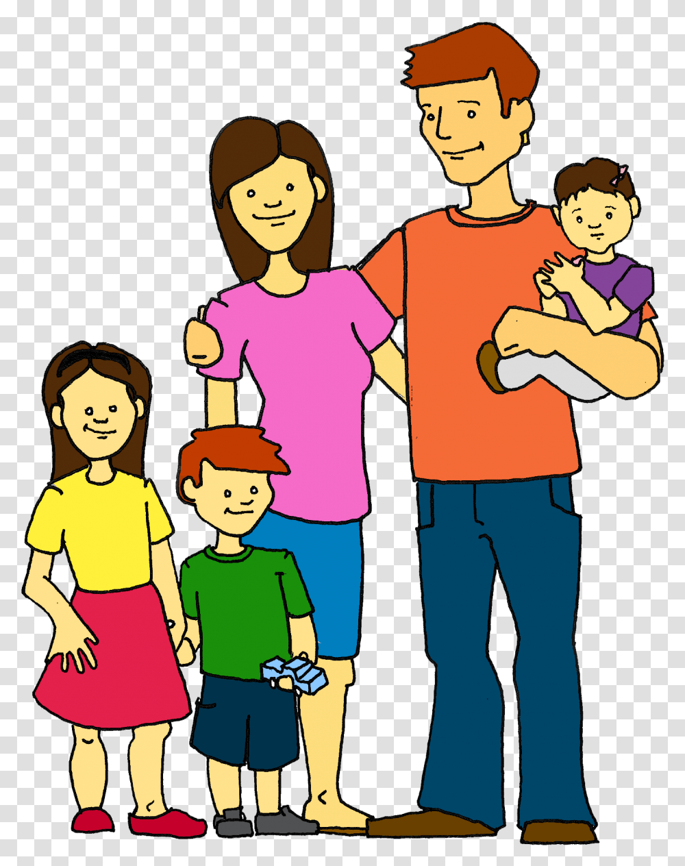 Happy Family Clip Art Clipart Panda Free Clipart Images Cartoon, People, Person, Human, Poster Transparent Png
