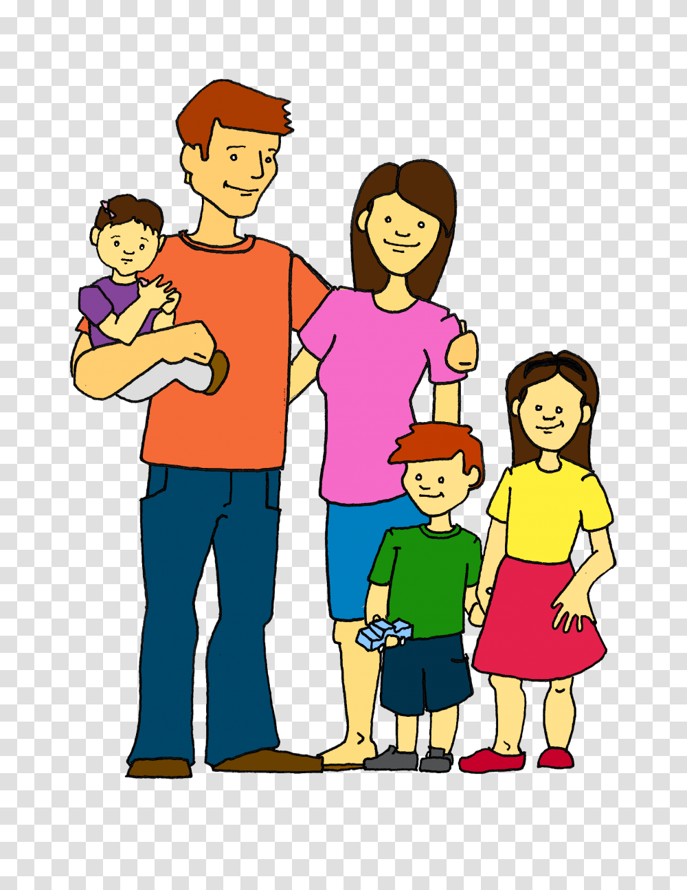 Happy Family Clip Art Happy Family Color, People, Person, Human Transparent Png