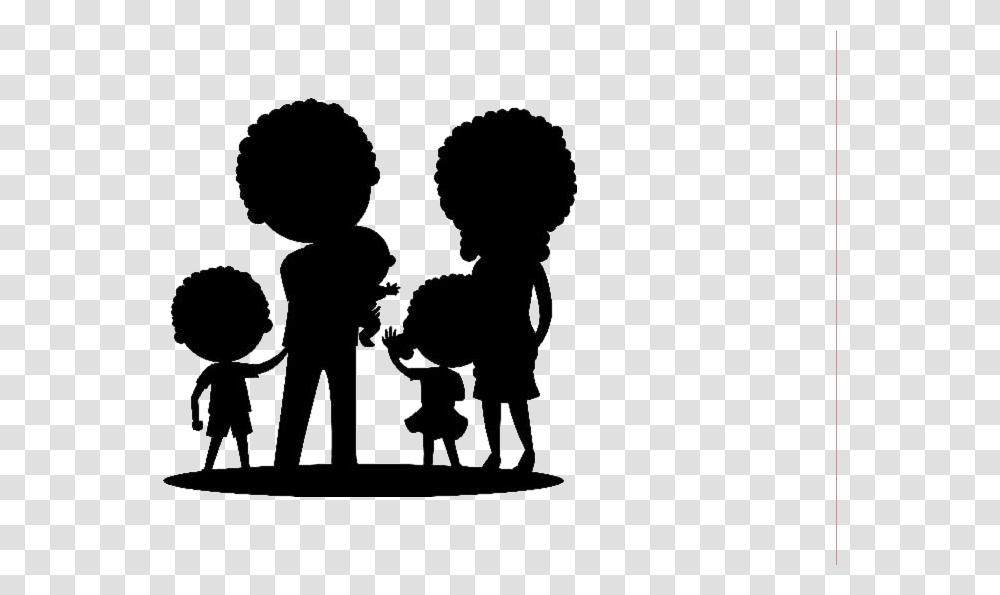 Happy Family Clipart Black And White Clip Art, Silhouette, Person, People, Female Transparent Png