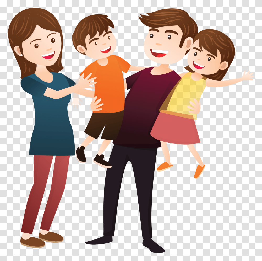 Happy Family Clipart Family Clip Art, Person, Human, People, Hand Transparent Png