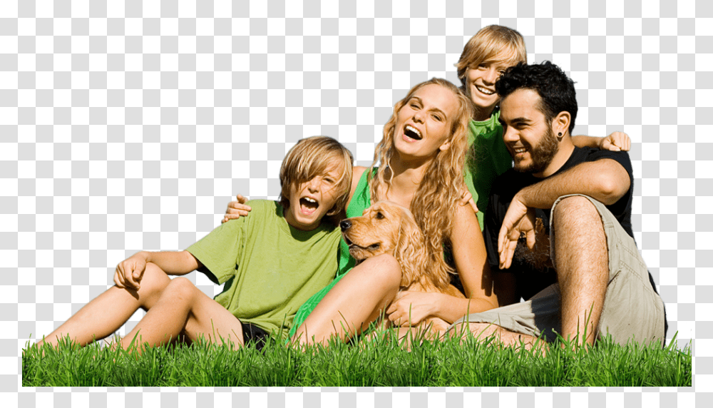Happy Family, Person, Face, Grass, Plant Transparent Png